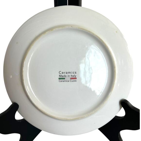 Ceramica Cuore Ceramic Cheese Plates Made in Italy Set of 4 - Picture 3 of 10